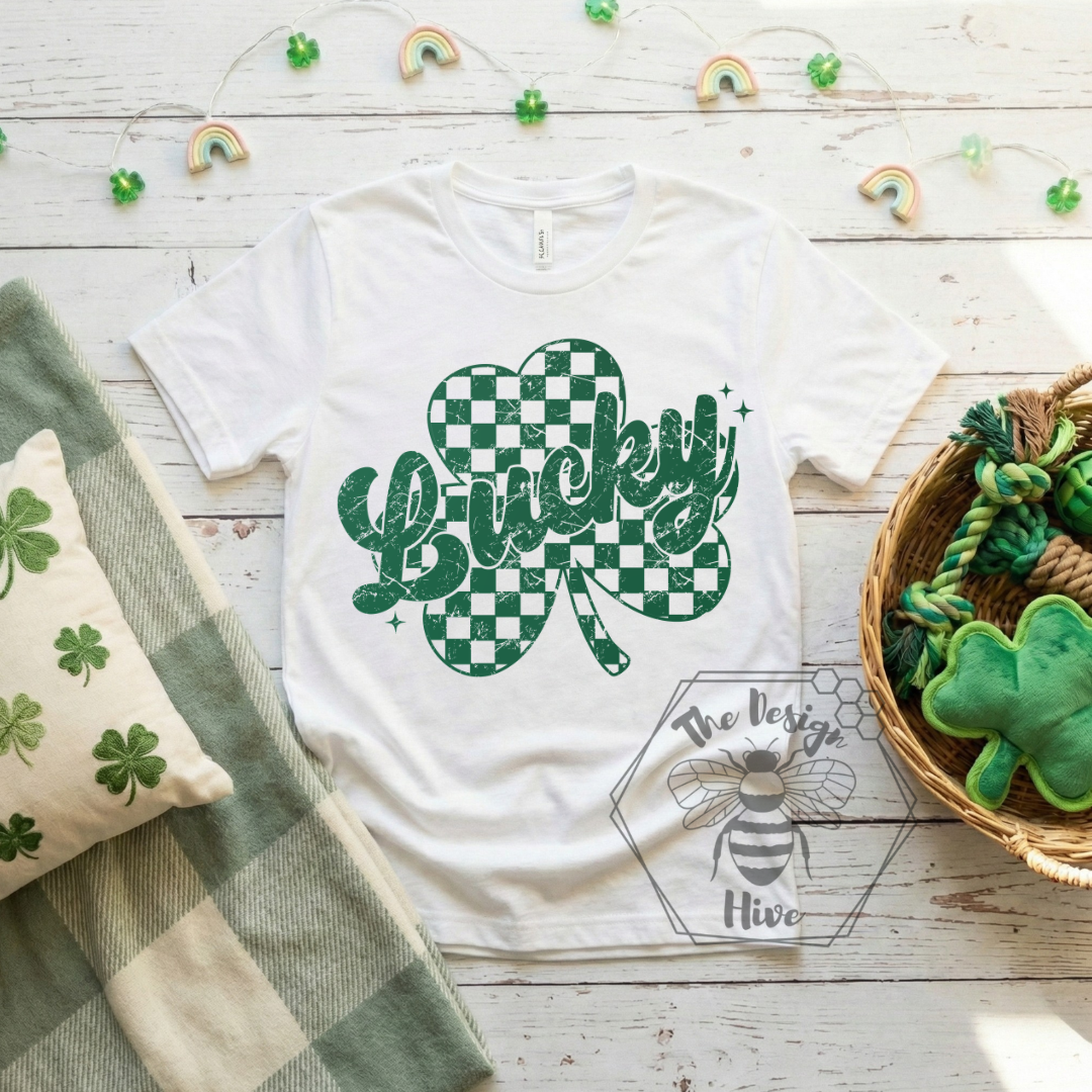 Checkered Lucky Shamrock