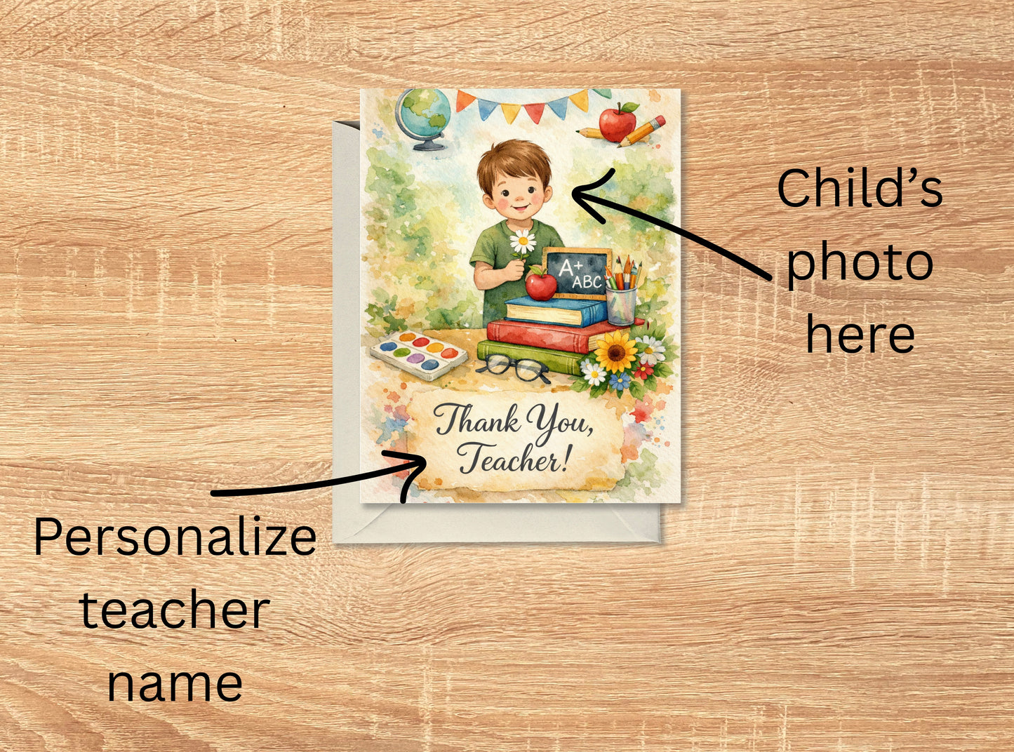 Personalized Teacher Thank You Cards