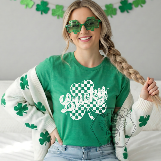 Checkered Lucky Shamrock