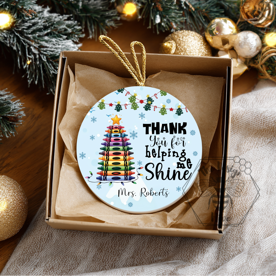 Helping Me Shine Ornament