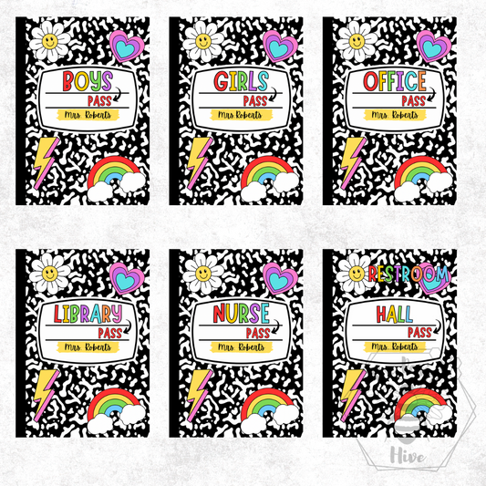 Hall Pass - Set of 6