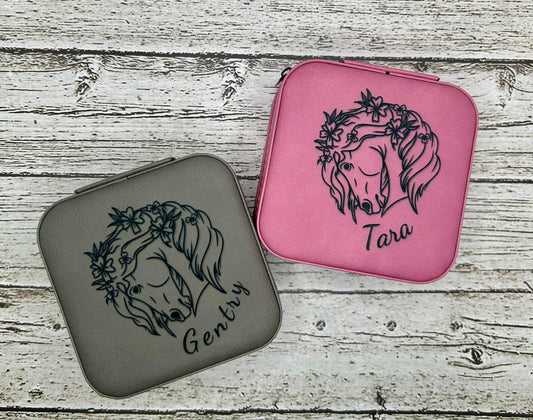 Custom Engraved Travel Jewelry Box