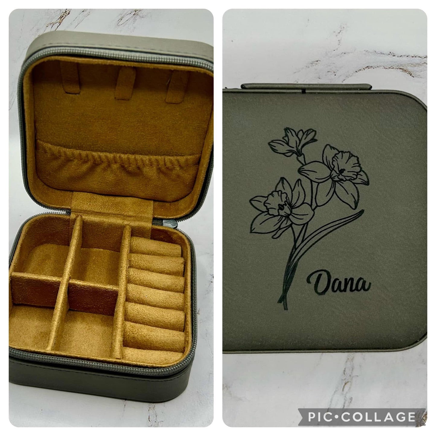 Custom Engraved Travel Jewelry Box