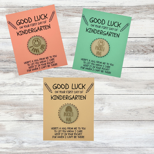 Pocket Hug Coin – First Day of Kindergarten Edition