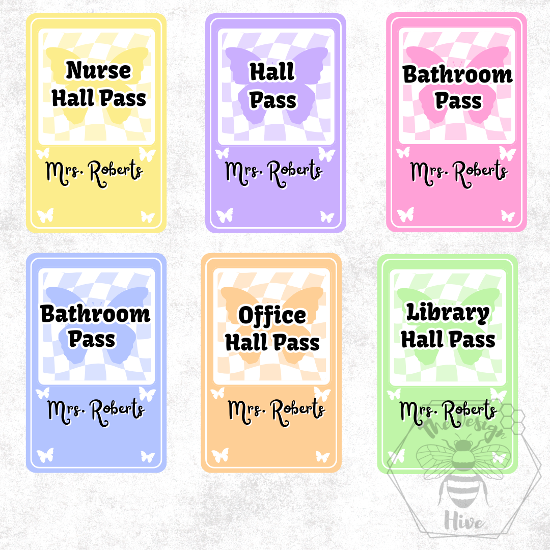 Hall Pass - Set of 6
