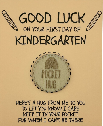 Pocket Hug Coin – First Day of Kindergarten Edition